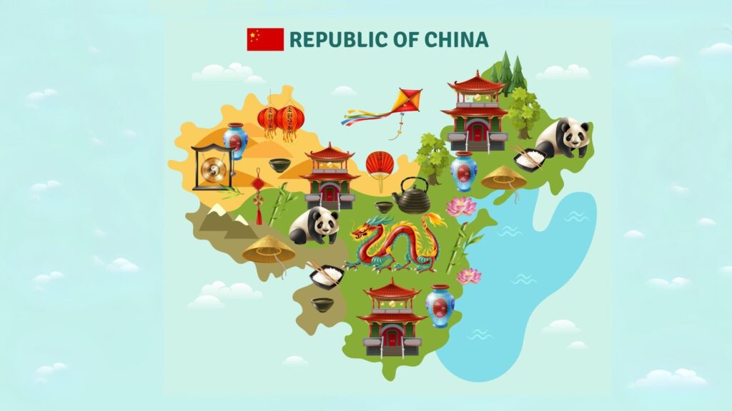 China language Map Poster